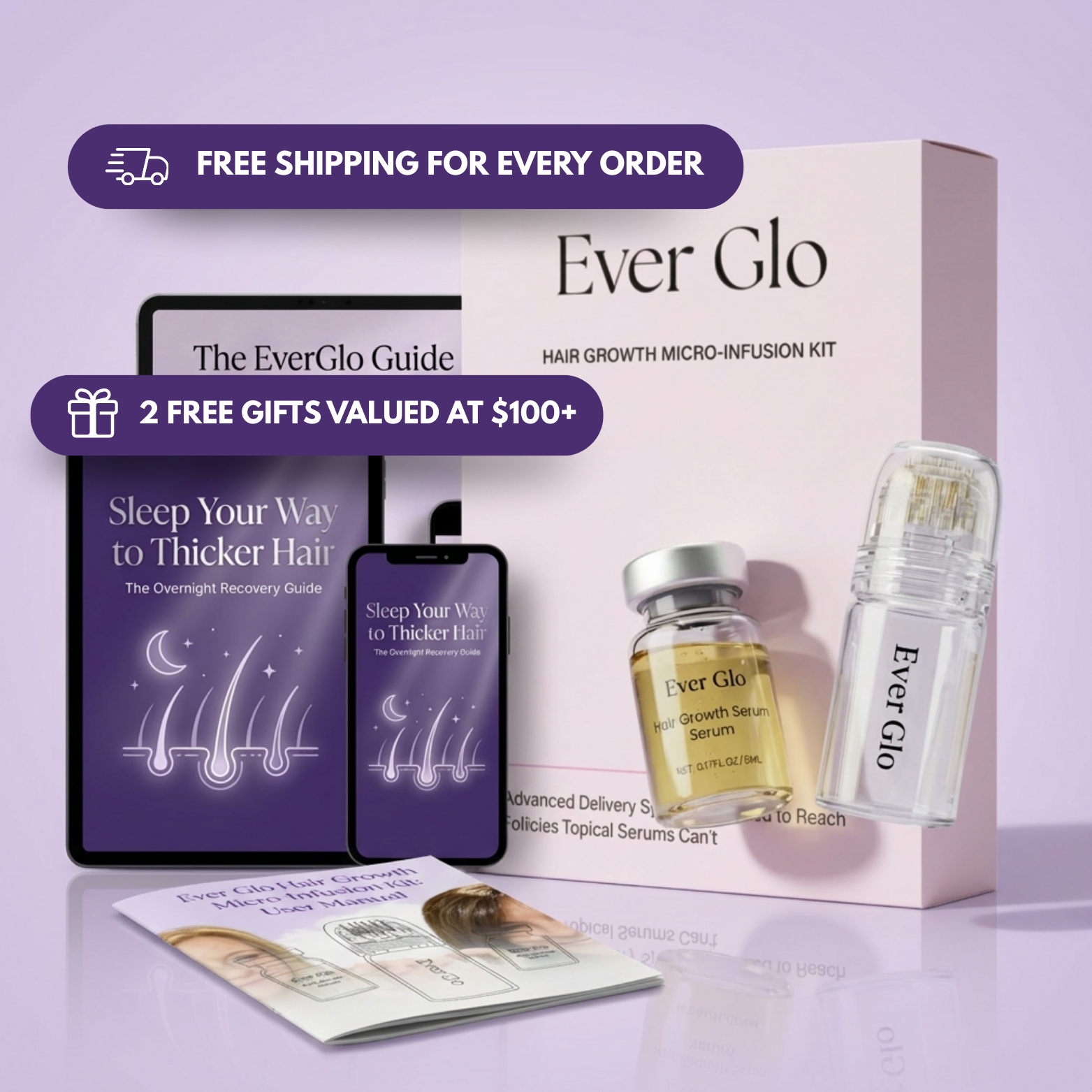 LP: Ever Glo Hair Regrowth Micro-Infusion System for Woman